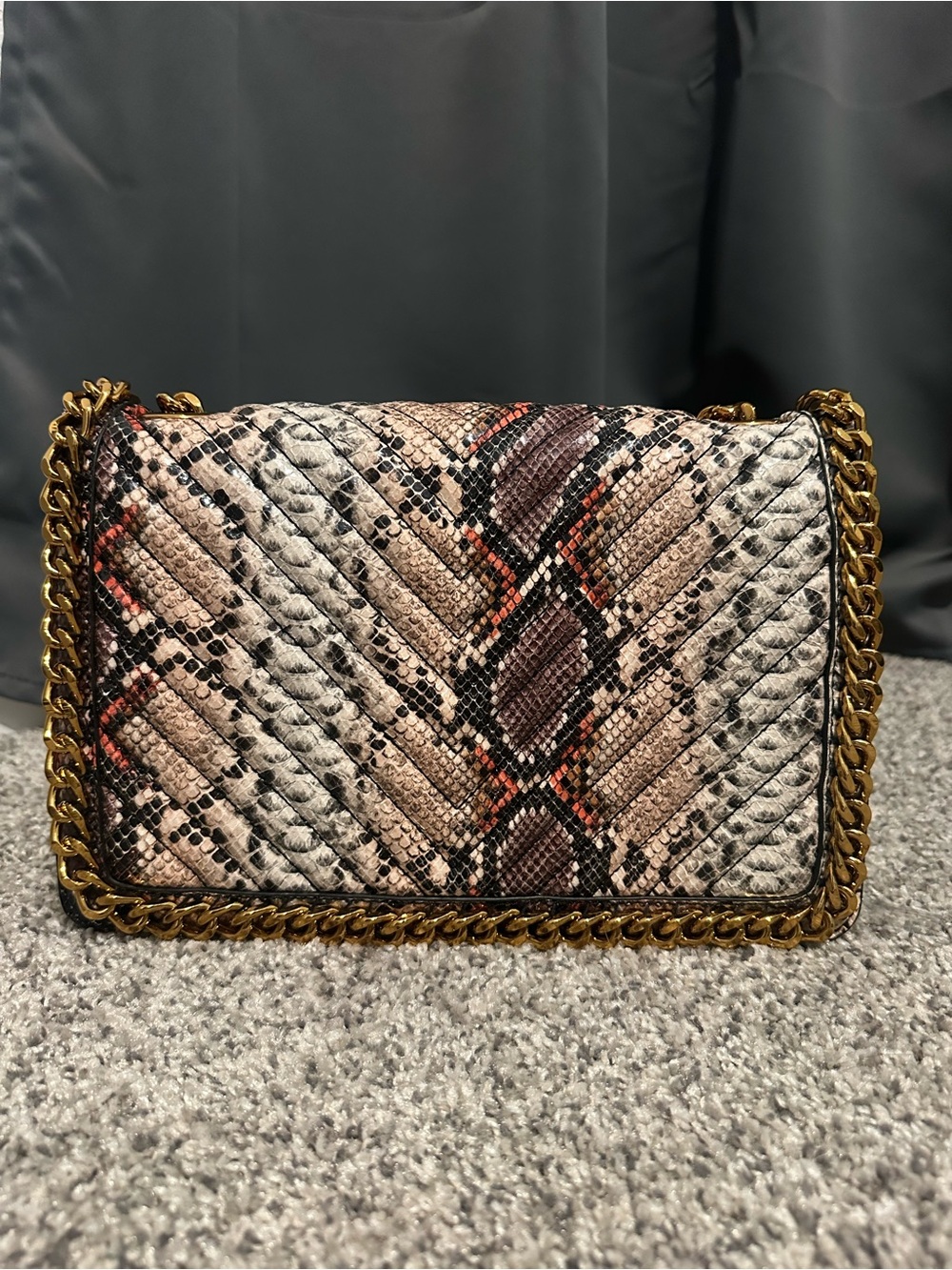 Aldo Greenwald Snake-Print Crossbody Bag